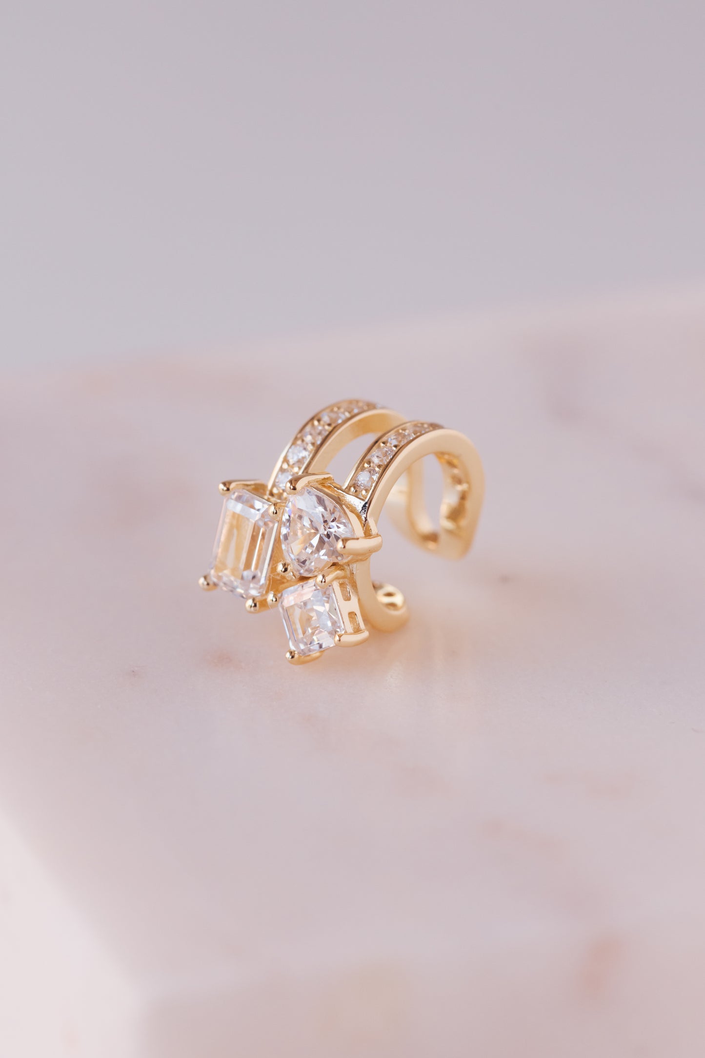 ESTELA GOLD CUFF EARRING