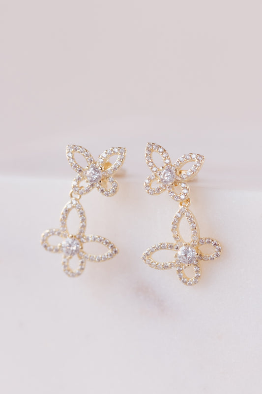 Double cutie butterfly earring