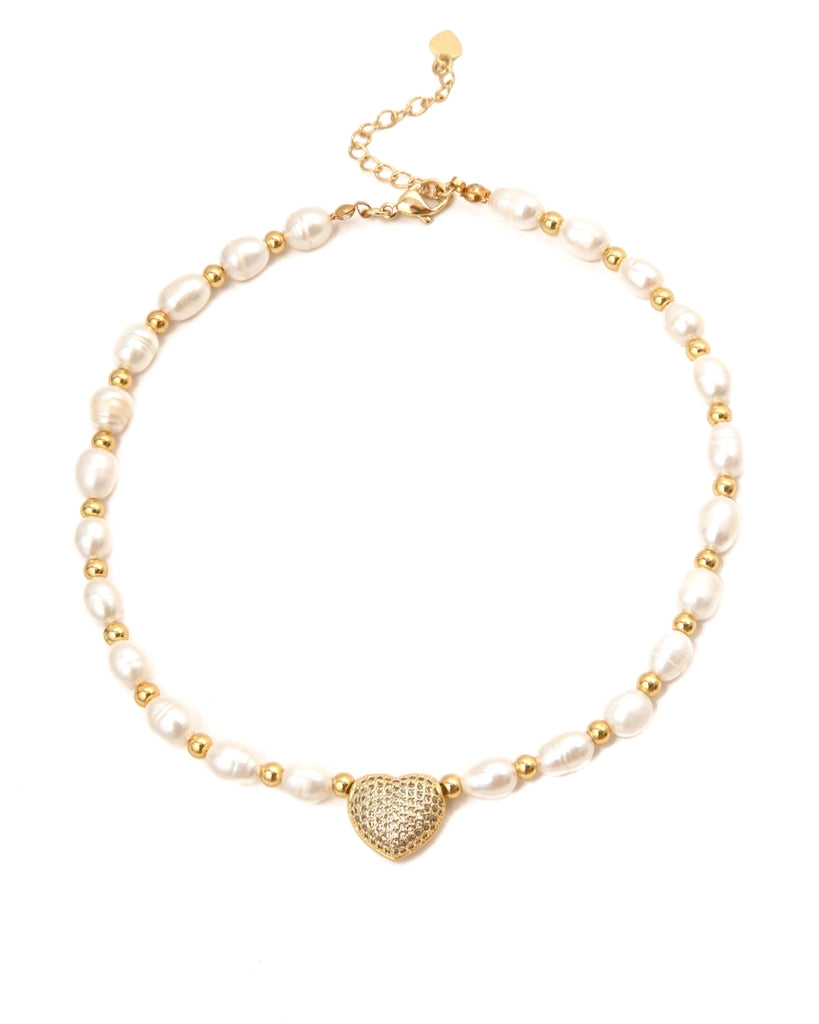 Heart & Pearls Chocker