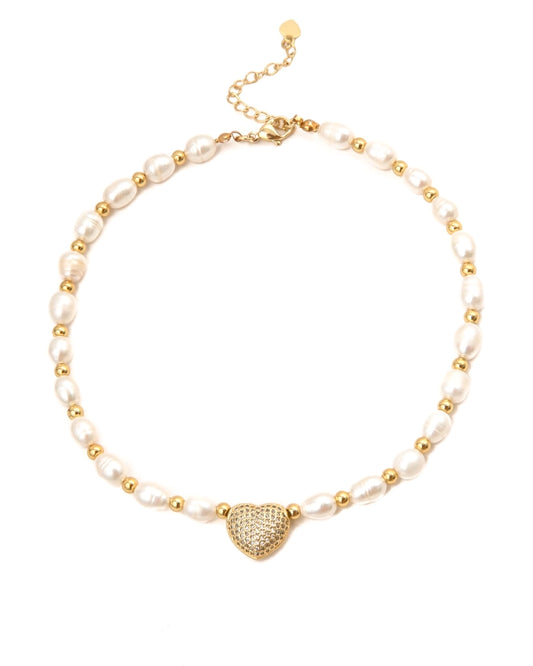 Heart & Pearls Chocker