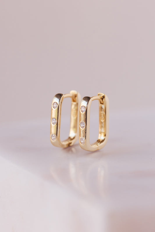 CUTIE HOOP CZ EARRING