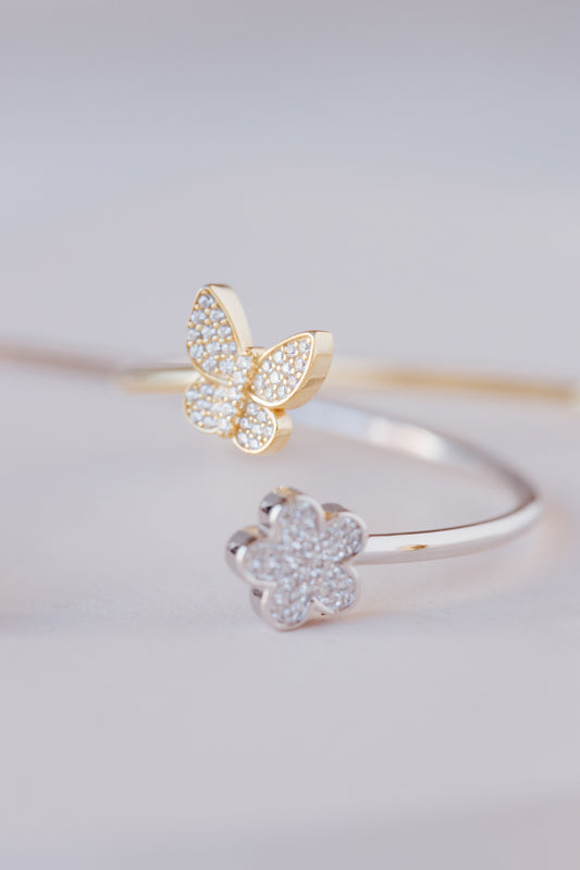 SO CUTE BUTTERFLY FLOWER BRACELET