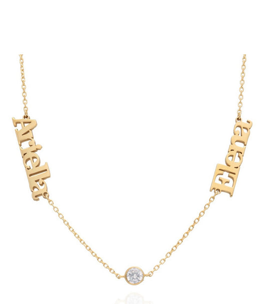 Zircon Name Necklace