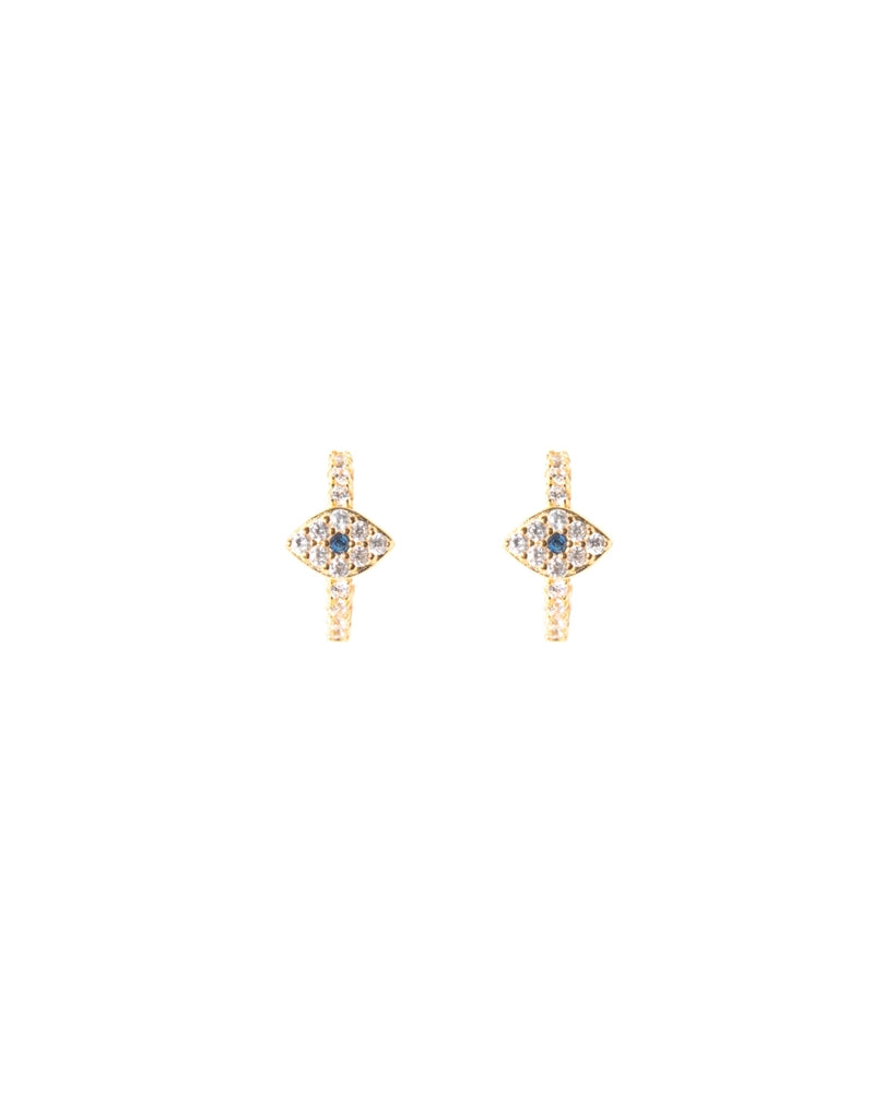 Circle eye earrings