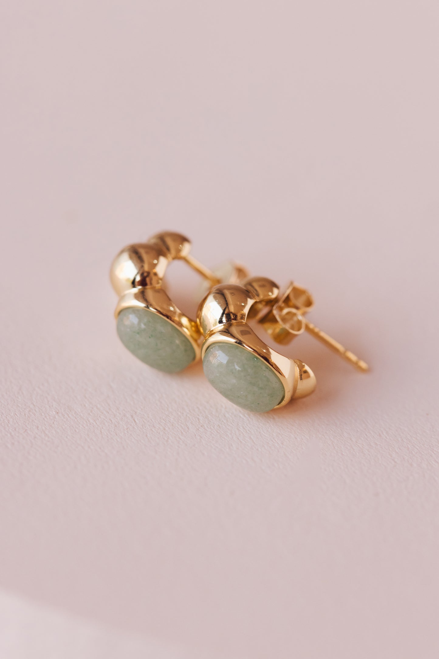 CAMI GOLD GREEN EARRING