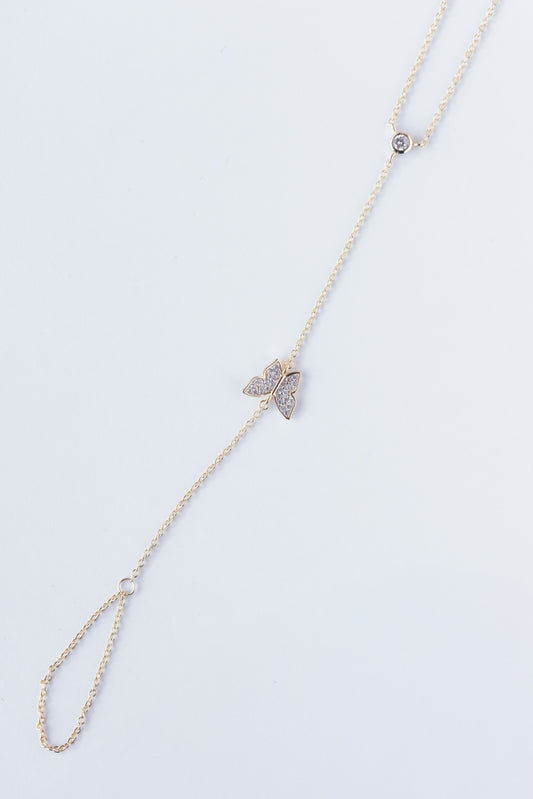 RING/BRACELET GOLD BUTTERFLY