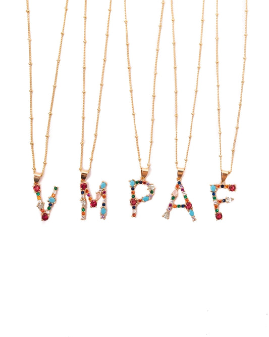 Initial Colors Necklace