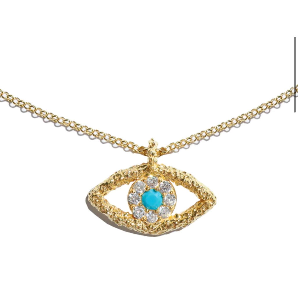 Bright eye necklace