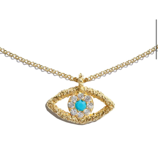 Bright eye necklace